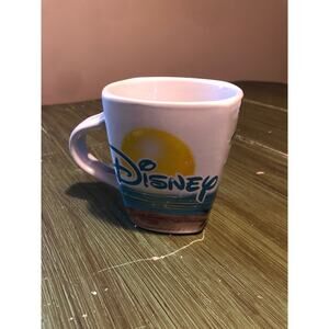 Jerry Leigh Disney Micky Minnie Sunset Mug With Spoon Holder Missing Spoon